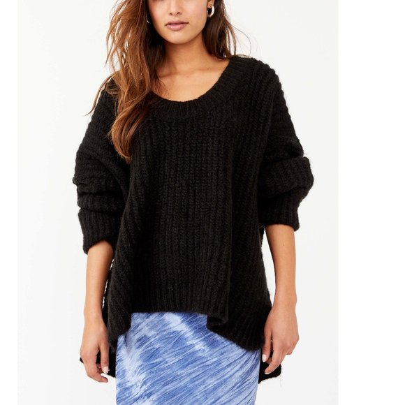 Free People Sweaters - 🎉LAST CHANCE🎉 NWT Free People Blue Bell V Neck Sweater / Black